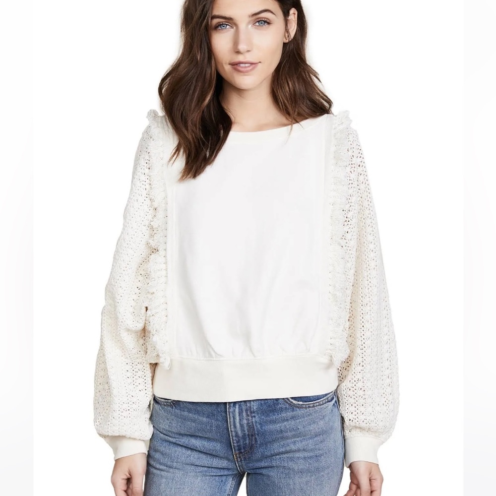Free People Faff & Fringe Pullover